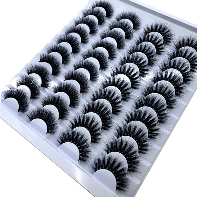 NEW 20 Pairs 8-25mm Fake Eyelashes 100 Mink Eyelashes Mink NEW 20 Pairs 8-25mm Fake Eyelashes 100 Mink Eyelashes Mink